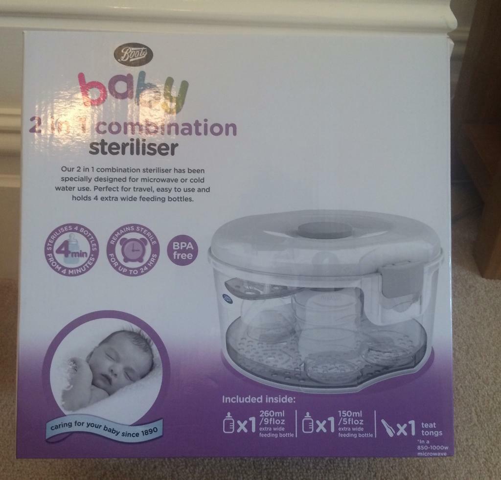 boots 2 in 1 combination steriliser